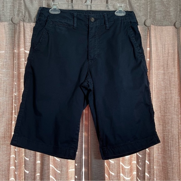American Eagle 12” Longer Length Lived In Khaki Short in Navy Size 28 - Picture 2 of 12